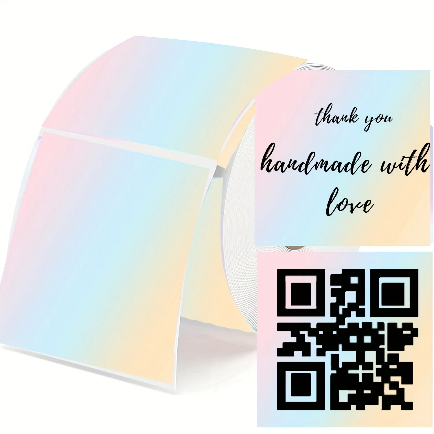 

Градиентная 2-дюймовая квадратная термоэтикетка для прямого чтения, самоклеящаяся квадратная термоэтикетка для прямого чтения