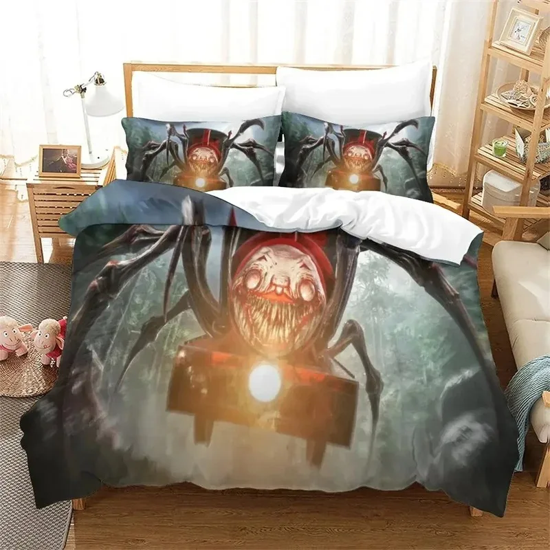 

3D Printed Game Choo Choo Charles Bedding Sets exquisite bed supplies set duvet cover bed comforter set luxury birthday gift