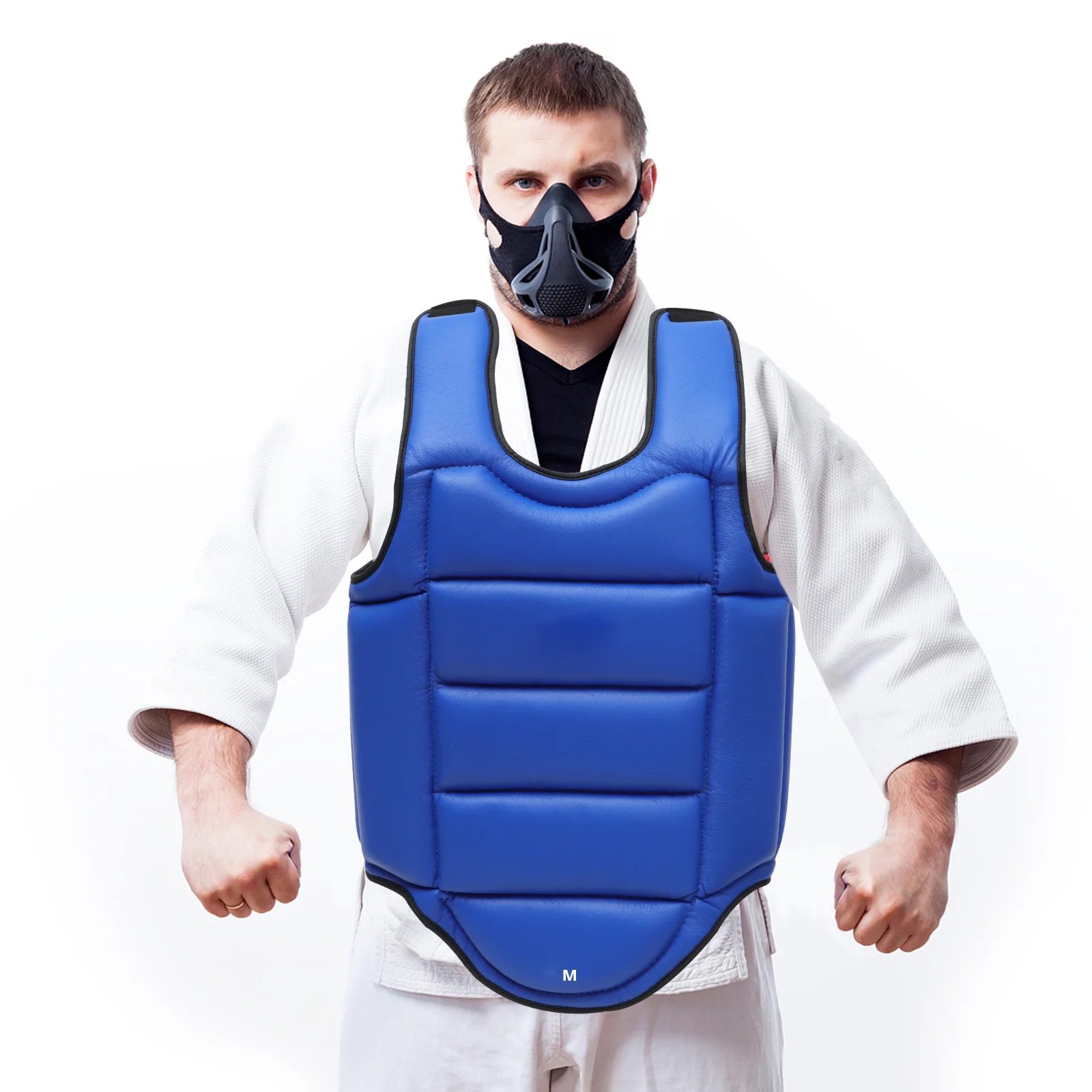 เสื้อเกราะป้องกันร่างกายแบบหนาพิเศษ สวมใส่ได้สองด้าน ป้องกันการกระแทก สำหรับคิกบ็อกซิ่ง มวยไทย อุปกรณ์ป้องกันสำหรับการฝึกซ้อม