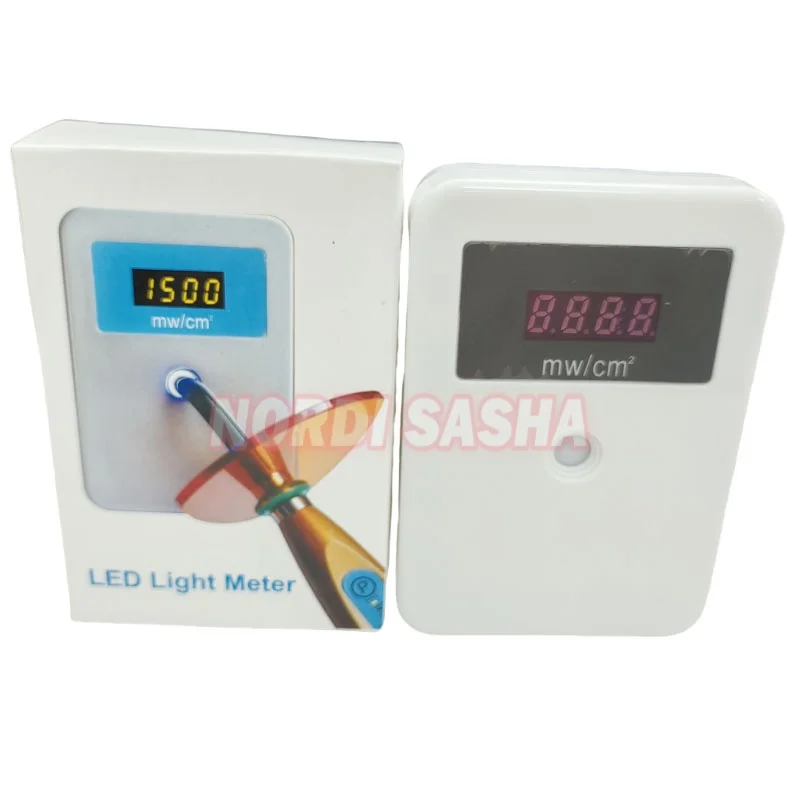 1 ชิ้น/กล่องทันตกรรม LED Curing Light Meter เครื่องทดสอบ Radiometer ดิจิตอลจอแสดงผลหน่วยทดสอบไร้สาย