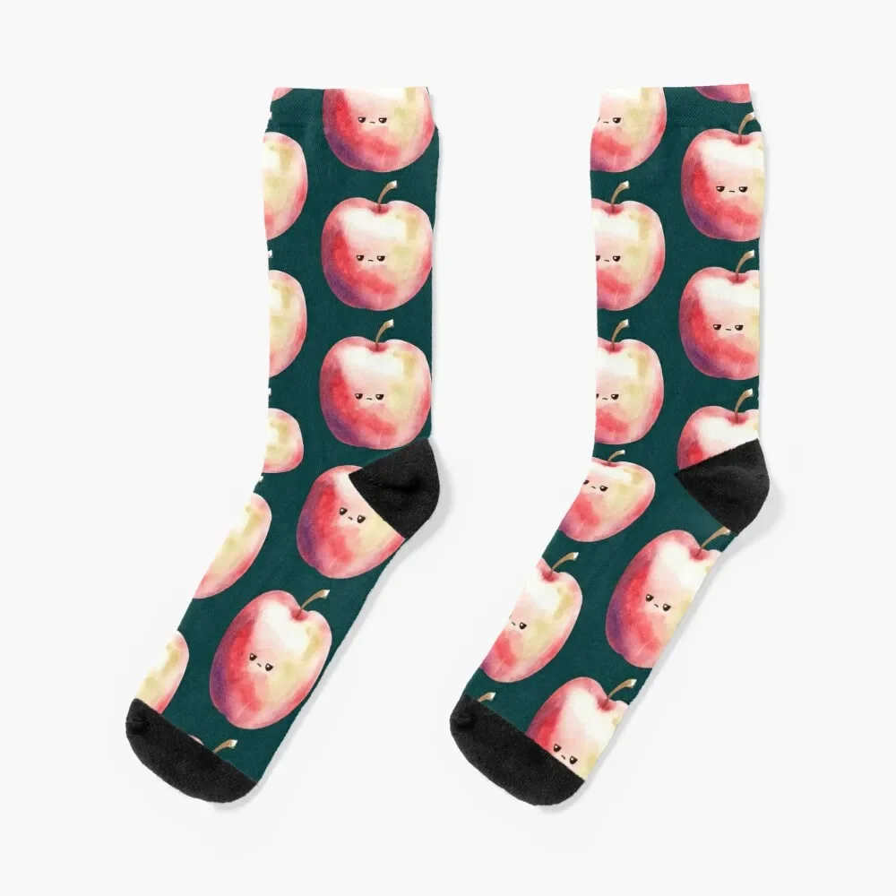 Annoyed Red Apple Socks winter winter thermal Socks For Man Women's