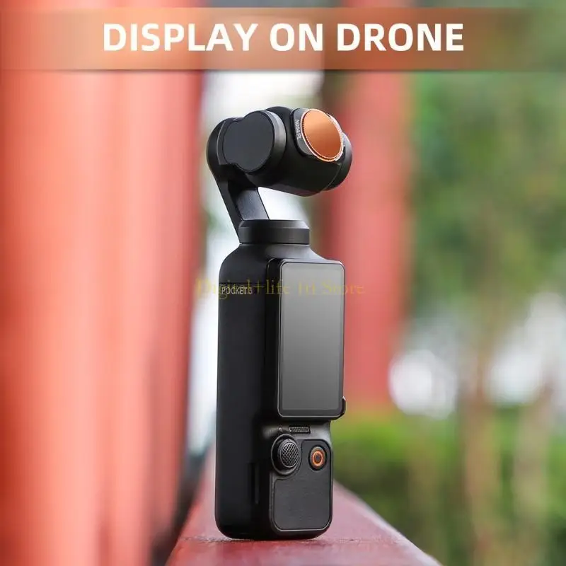 E06D مرشحات العدسات المستقطبة المعدنية المغناطيسية لفلتر عدسة الكاميرا Pocket3