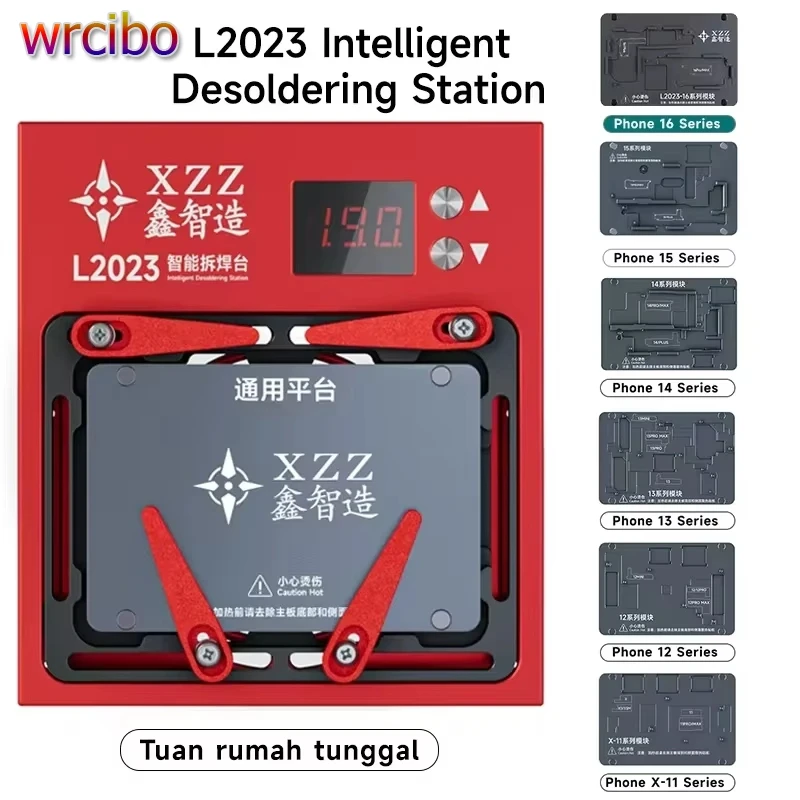 

XZZ L2023 Intelligent Preheating Desoldering Station For iPhone X-16 Pro Max Android CPU IC Middle Frame BGA Stencil Repair Tool