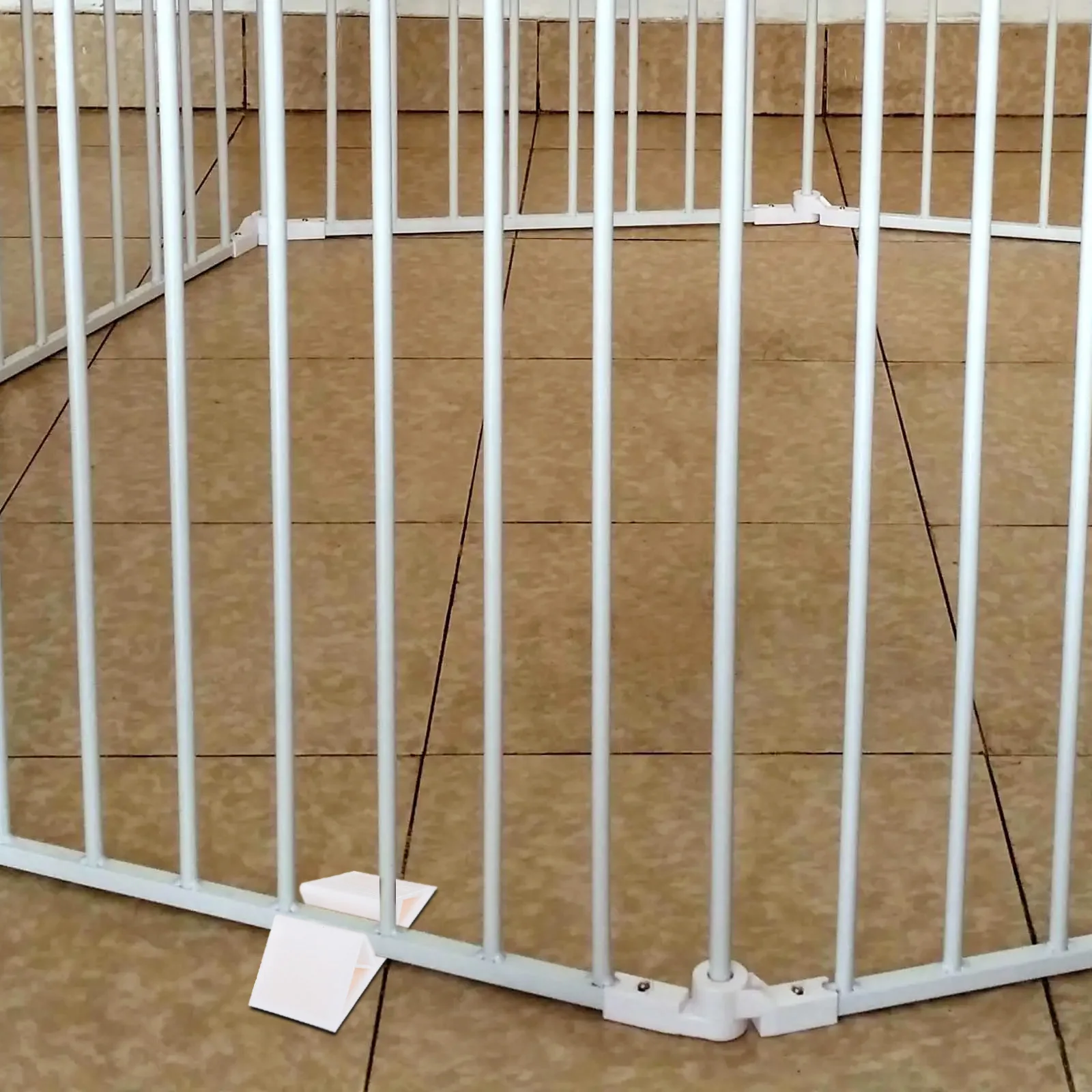 4 قطعة قاعدة سياج الحيوانات الأليفة مثبتات دعم بلاستيكية للأسوار الصغيرة ملحقات حامل سياج ساحة الحديقة المتينة #2