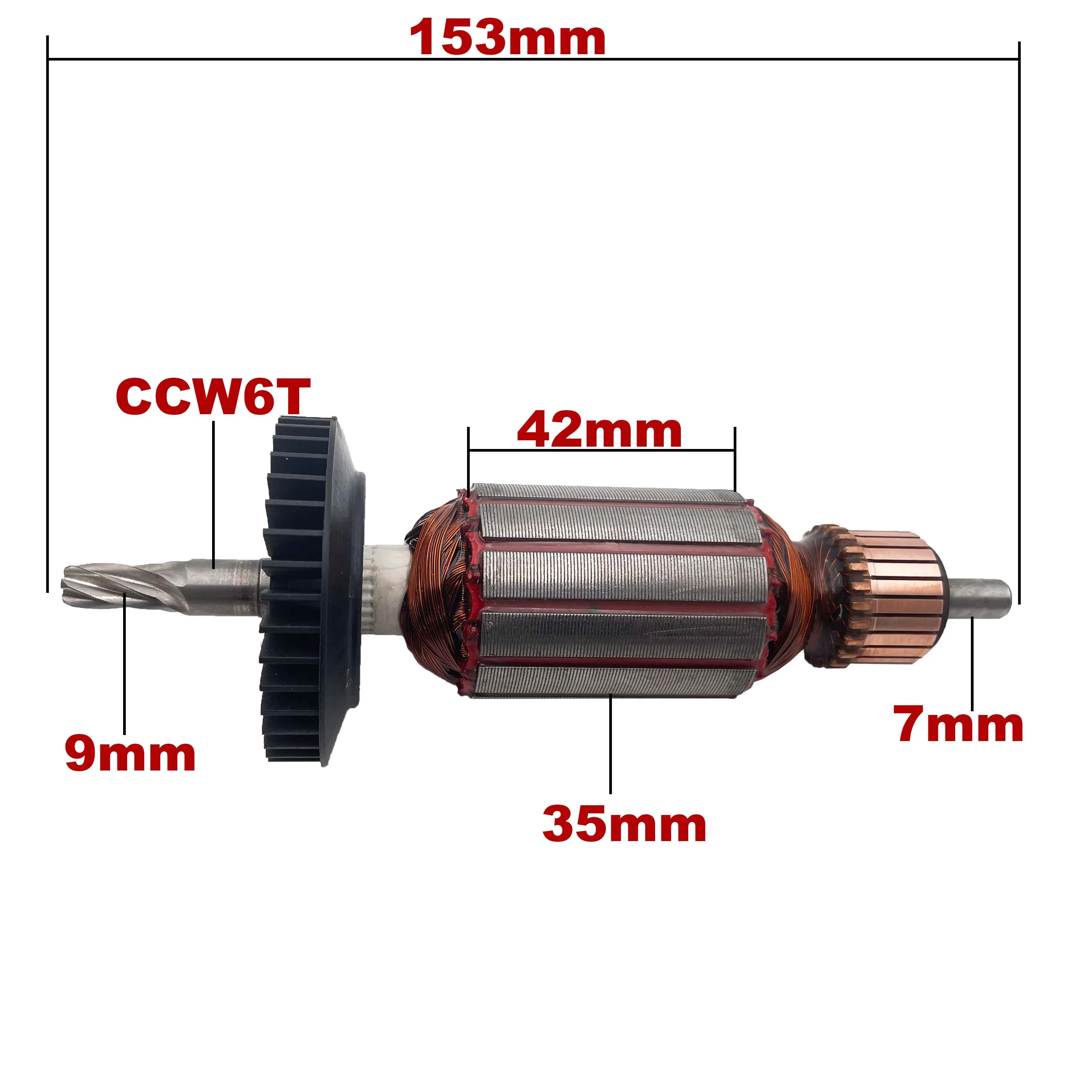 AC220V-240V Armature Rotor Anchor Replacement for Bosch Impact Drill GSB20-2RE GSB 20-2 RE