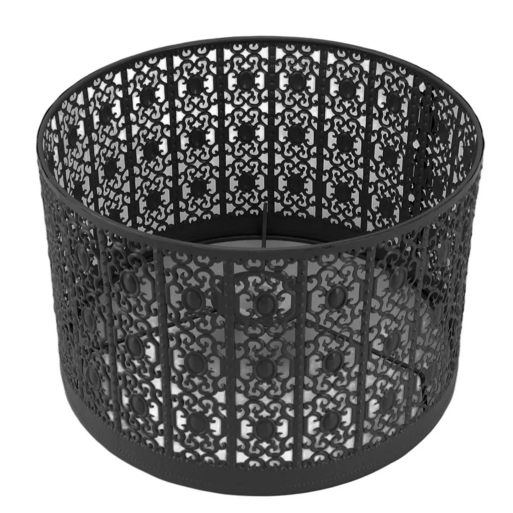 

Simple Iron Lampshade Geometric Pattern Medium Size Lamp Cover Chandelier Lamp Shades Bedroom