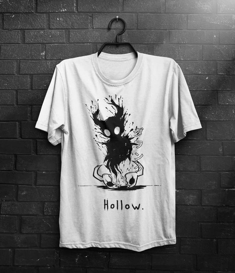 Hollow Knight T-shirt Vintage Loose Oversized Unisex Print T-shirts for Men Women Fashion Hip Hop Retro Fashion high quality tee