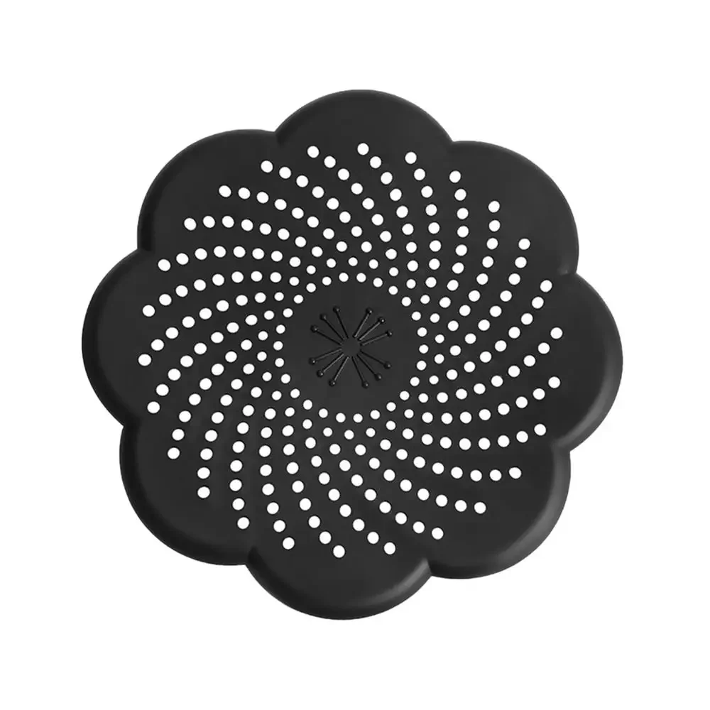 Silikon Bodenablauf Abdeckung Blume Form Mesh Waschbecken Sieb Anti-blocking Haar Reinigen Abfall Catcher Küche Bad Zubehör