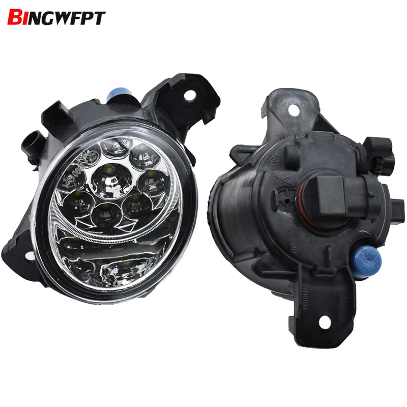 2PCS Car Styling Round Front Bumper LED Fog Lights/Halogen Lamp For Renault Espace 4/IV (JK0/1_) MPV 2003-2012