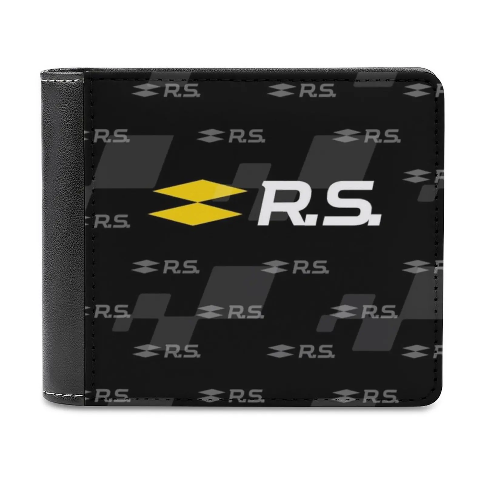 Sport Rs Car Leather Wallet Men Classic Black Purse Credit Card Holder Fashion Men's Wallet Sport Rs Car Motorsport Clio Megane