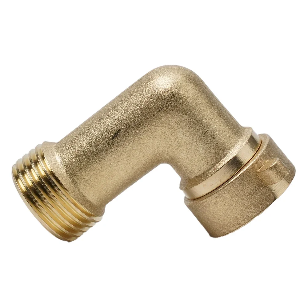 Joint 90 Degree Angle Water Pipe Brass Connector High Quality RV Water Intake Hose Fittings 1Pcs New Camper Trailer