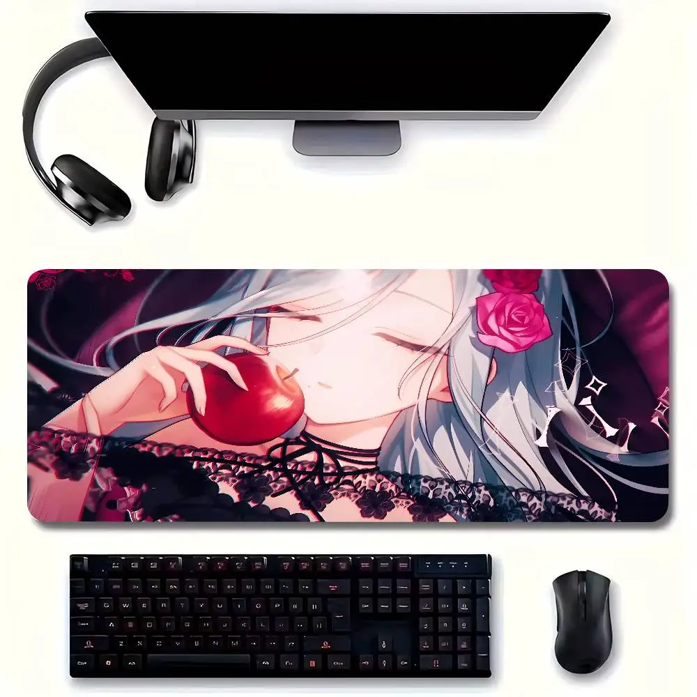 Hinomori Shizuku Anime Project S-Sekai Mousepad Non-slip Suitable For Office Computers Laptops E-sports Game Desk Mats XXL Keybo