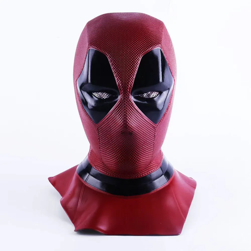 Adults Deadpool Cosplay Masks Costume Superhero Wade Winston Wilson Movie Full Face Halloween Party Latex Mask Props