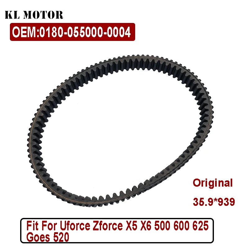 

Оригинальный ремень вариатора CF 35.9*939 для квадроциклов CF UTV Uforce Zforce X5 X6 500 600 625, аналог 520 0180-055000-0004