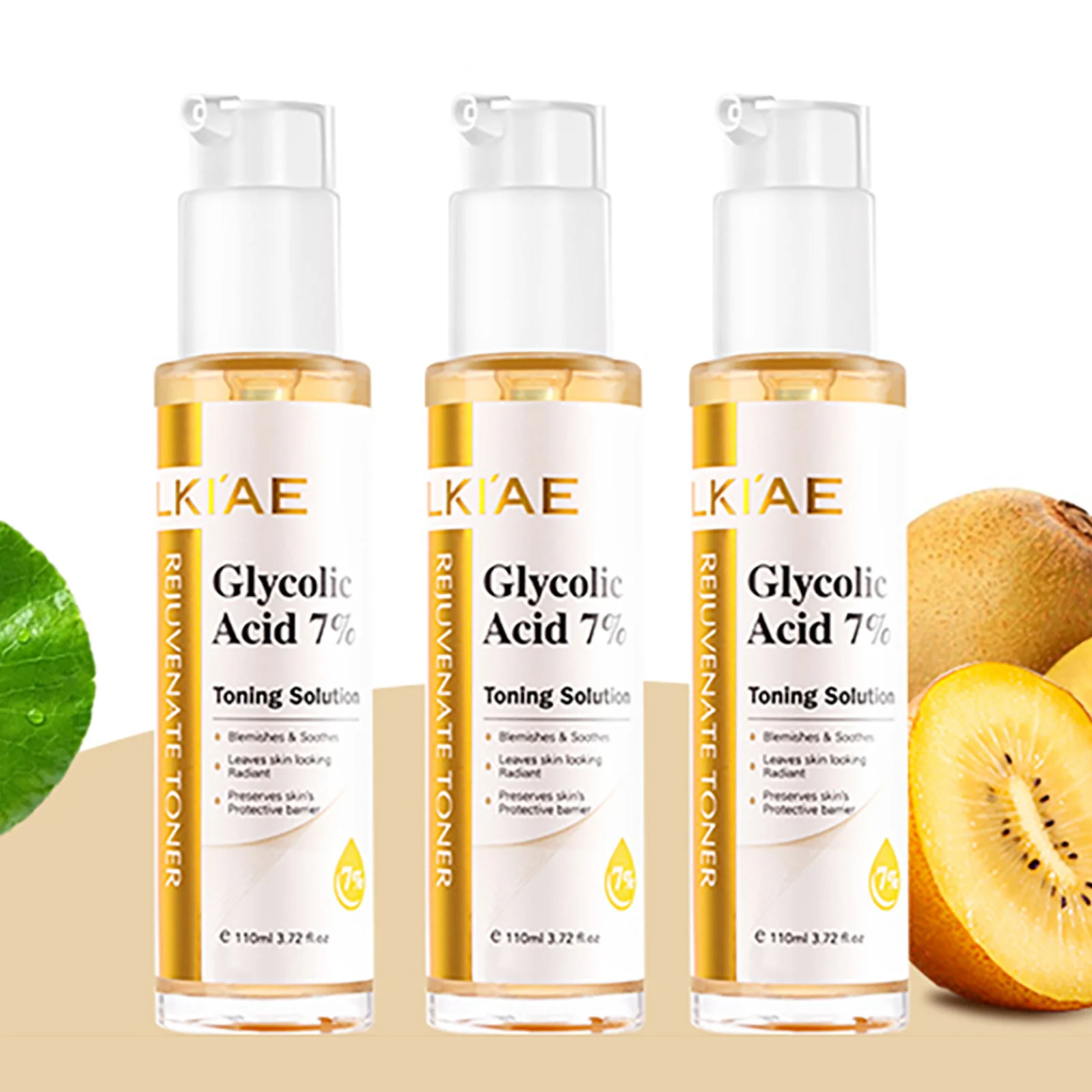 LKIAE Glykolsäure 7 % Gesichtstoner, Aufhellung, Feuchtigkeit, nährend, gleichmäßiger Hautton, Impr Anti-Aging, glatt, reparierend, beruhigende Haut