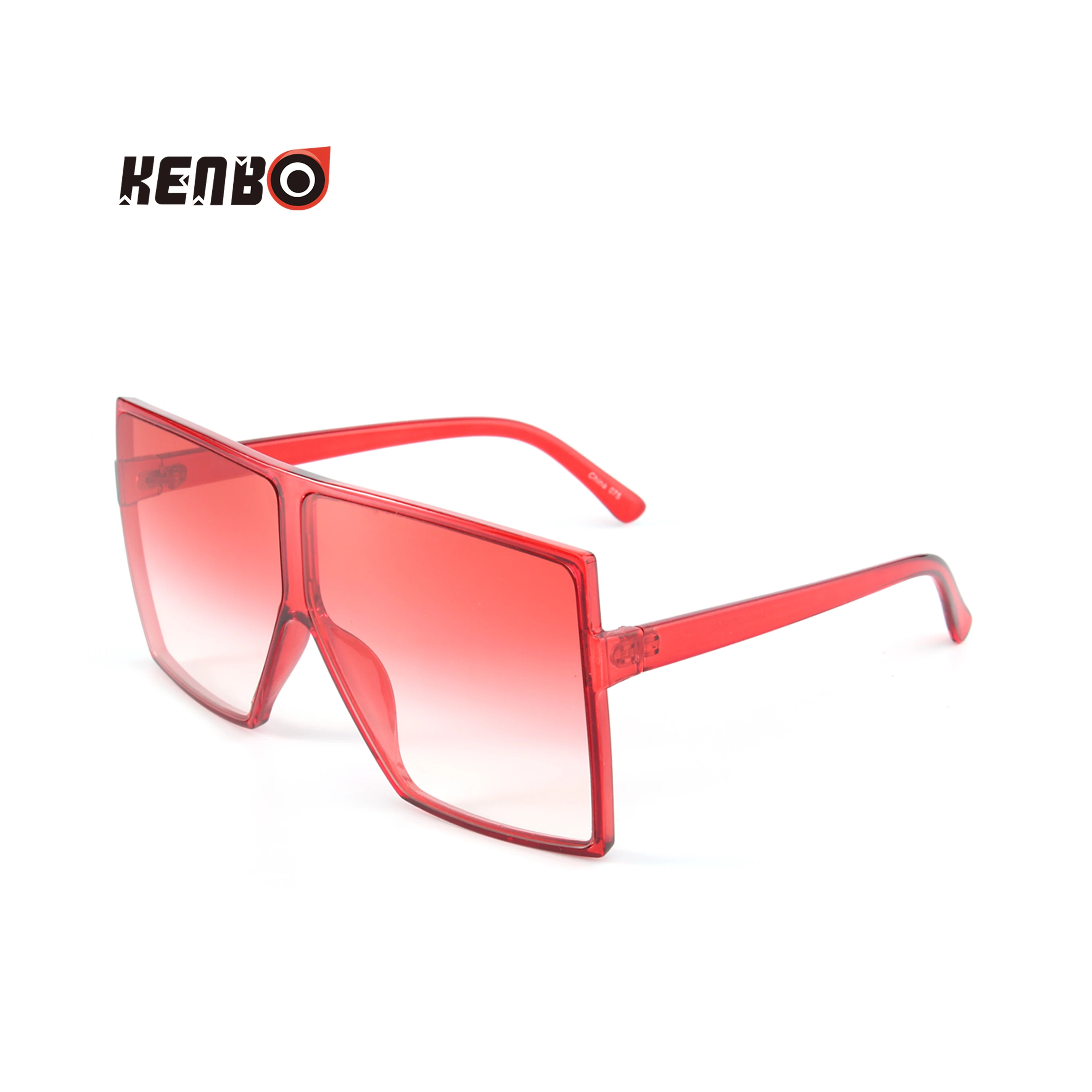 

Kenbo Fashion Big Pink Red Square Women Oversized Sunglasses Mirror Gradient Designer Vintage Luxury Sun Glasses UV400 Eyewear