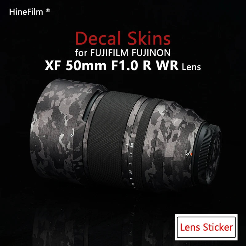 

Fuji XF50 F1.0 Lens Sticker 50-1.0 Wrap Cover Skin For Fujifilm XF 50mm F1.0 R WR Lens Decal Anti-Scratch Protector Coat