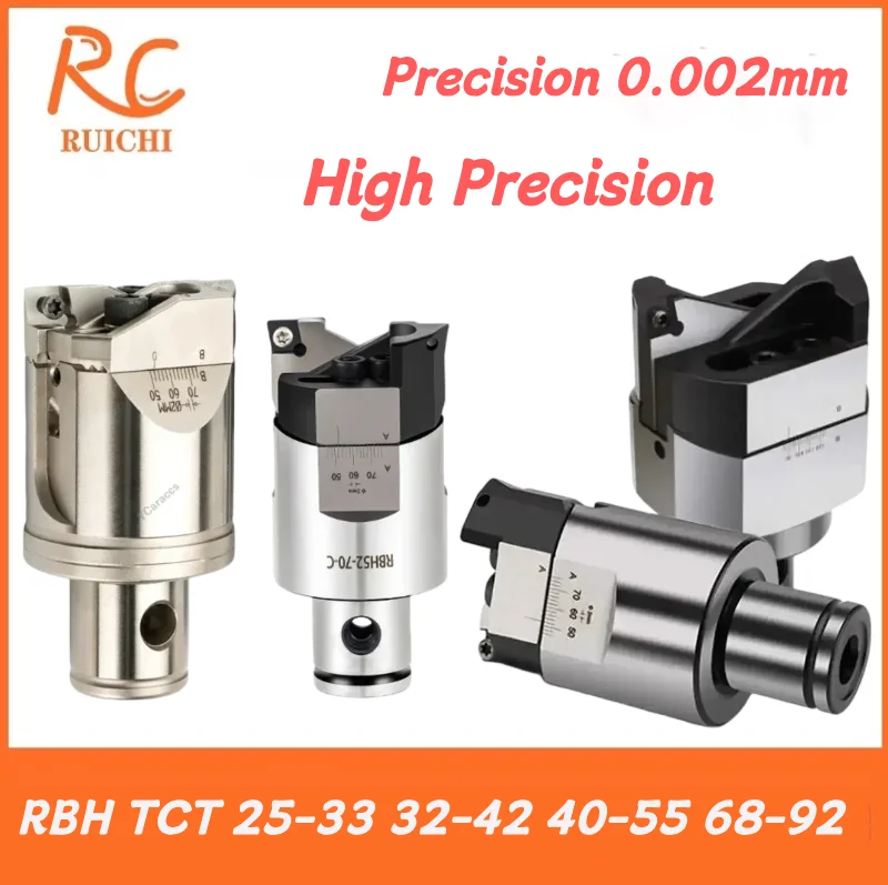 RBH Adjustable Double-Cutter Rough Boring Head Tool (25–33 / 32–42 / 40–55 / 68–92mm), BT30 BT40