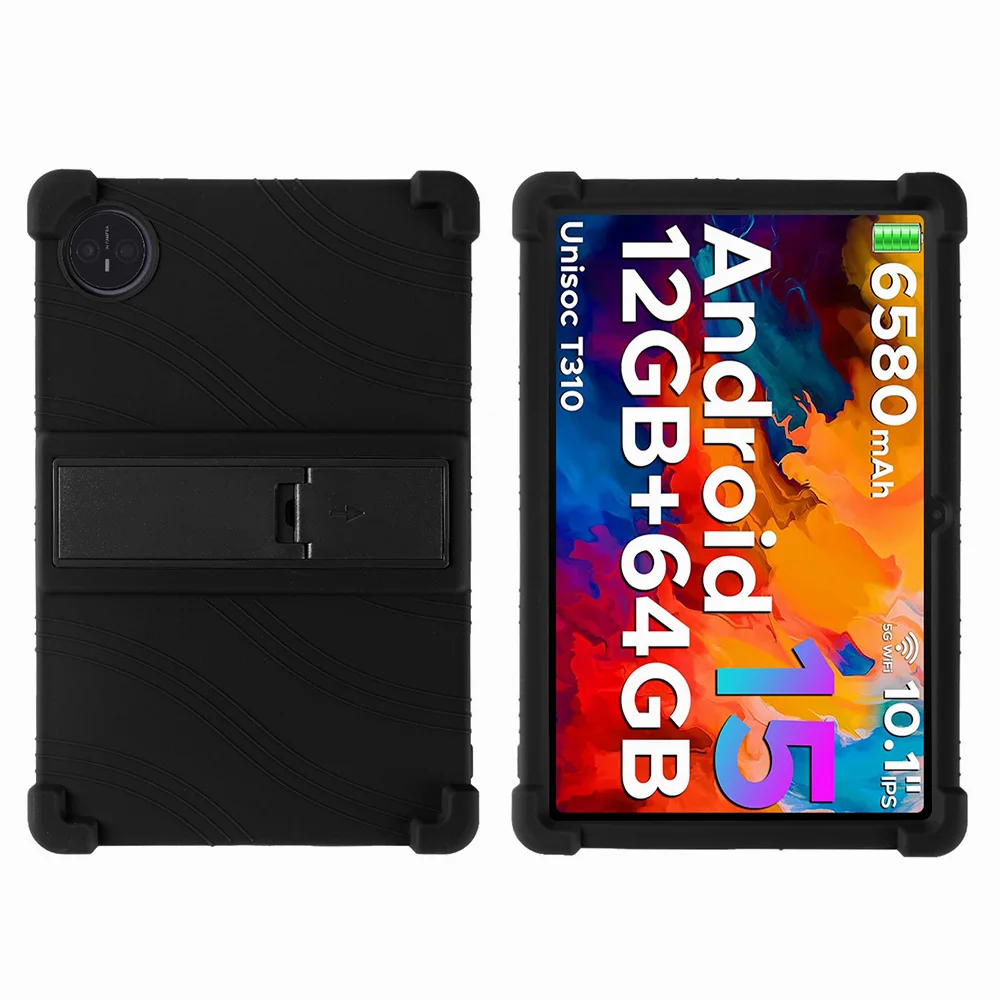 

Soft Silicone Case Universal for Doogee A9 Pro 2025 10.1 inch Adjustable Multi-Angles Kickstand Cover Shockproof Kids Safe Funda