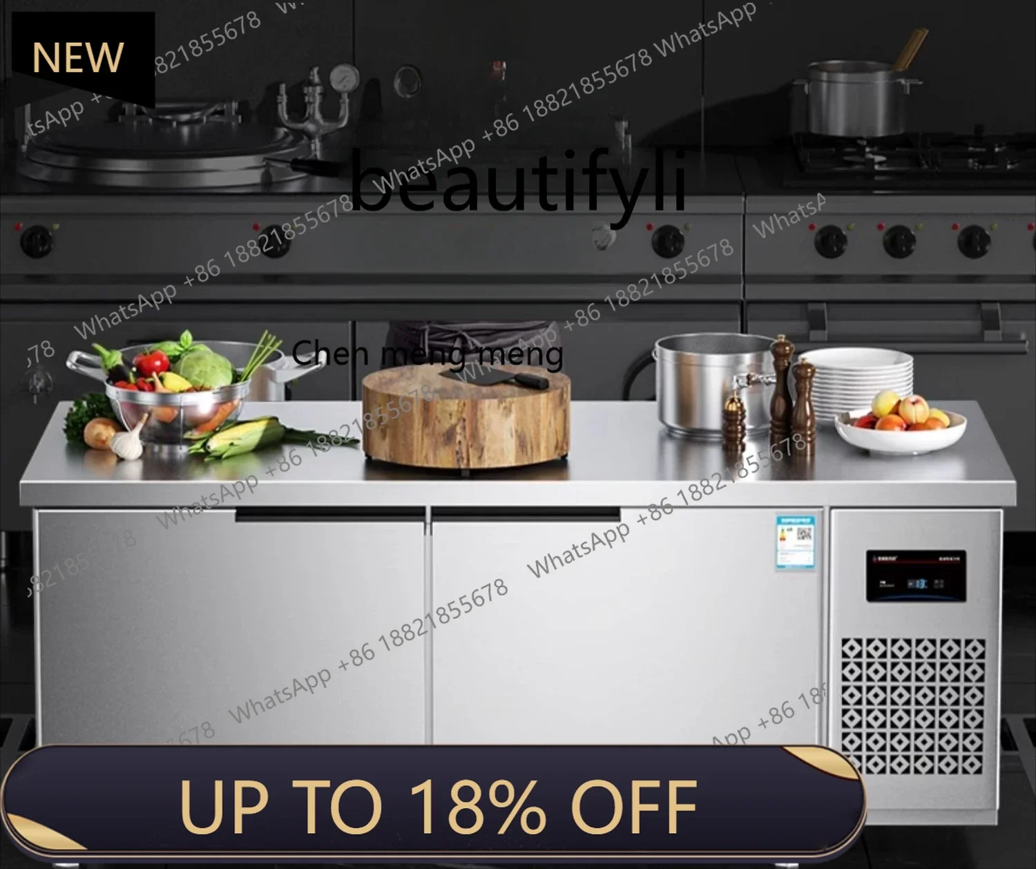 

Z189 Stainless steel refrigerator console horizontal freezing and refrigeration