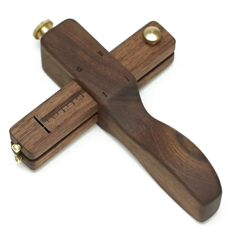 DIY Leather Craft Belt Cutter Adjustable Strip Manual Cutting Tool Walnut