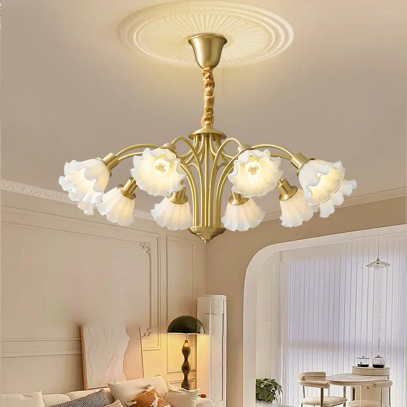 

FAIRY American village Brass Chandelier LED LuxuryCreativity Living Room Restaurant Bedroom Study Villa Hotel Cafe Pendant Lamp