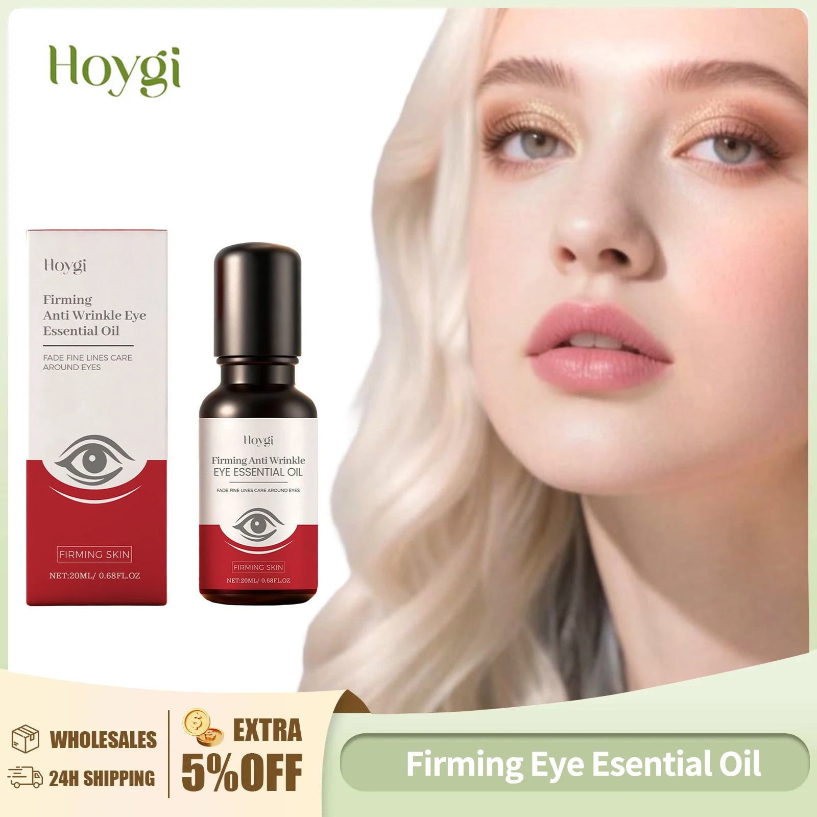 

Firming Eye Essential Oil Anti-Wrinkle Fade Fine Lines Carrot Seed Oil Brightening Eye Skin Remove Eye Bags Puffiness Eye Care
