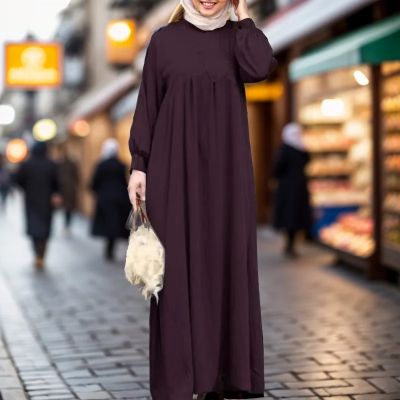 Fashion Muslim Dubai Abaya for Women 2024 Soft Muslim Abayas Women Khimar Turkey Islam Clothes Long African Dress Robe