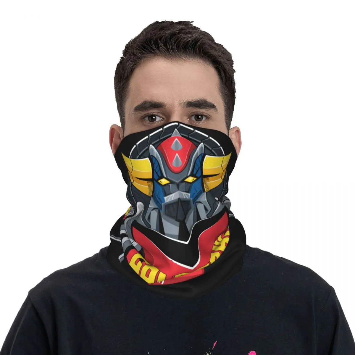 Grendizer UFO Robot Bandana Neck Gaiter Accessories Goldorak Magic Scarf Multifunctional Headwear Fishing Unisex Adult Windproof