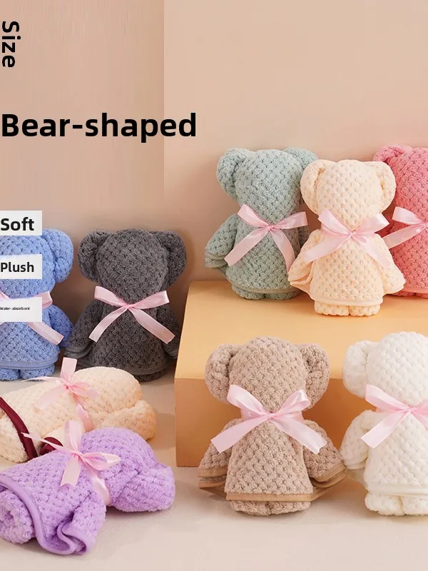 coralline-towel-medium-size-30-40cm-cartoon-bear-for-company-gifts-birthday-home-use-knitted-fabric-non-special-purpose-cosme