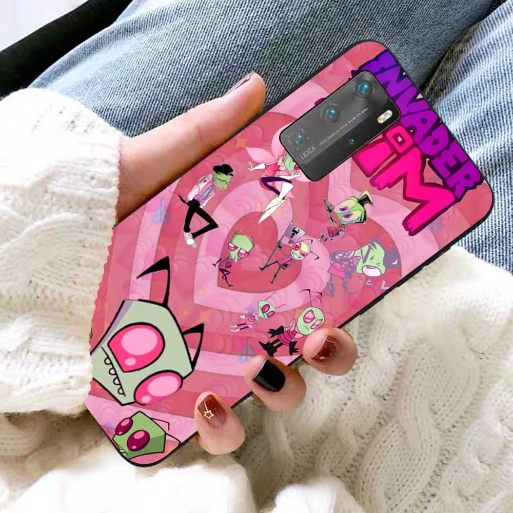 Cartoon I-Invader Z-Zim Phone Case For Huawei P 8 9 10 20 30 40 50 Pro Lite Psmart Honor 10 lite 70 Mate 20lite