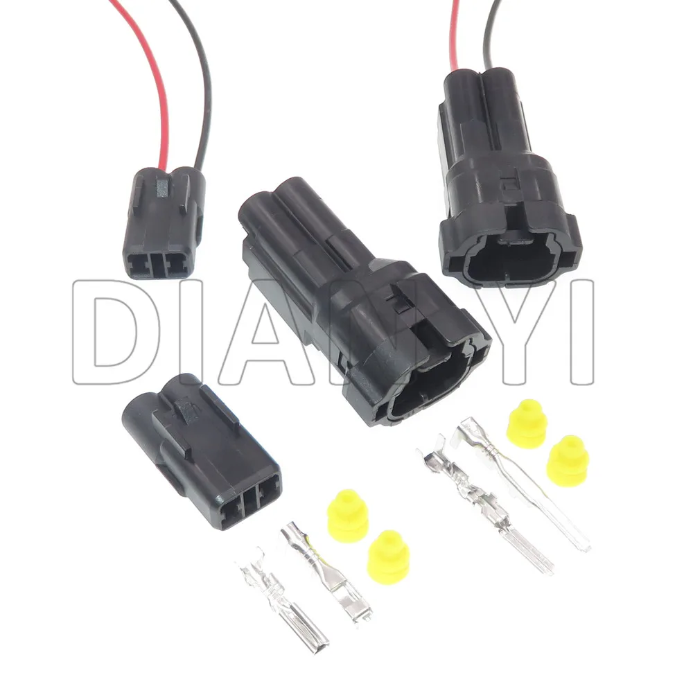 

Комплект из 2-х 2-контактных разъемов 6187-2802, 6180-2452 для автомобильного радара заднего хода и датчика кислорода (AC-разъем)