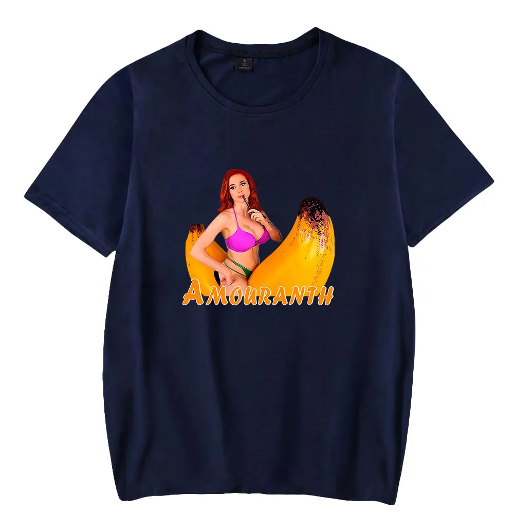 

Amouranth Merch Tshirt Youthful Youtuber Crewneck Short Sleeve Tee Men Women T-shirt Harajuku Streetwear Unisex Clothes