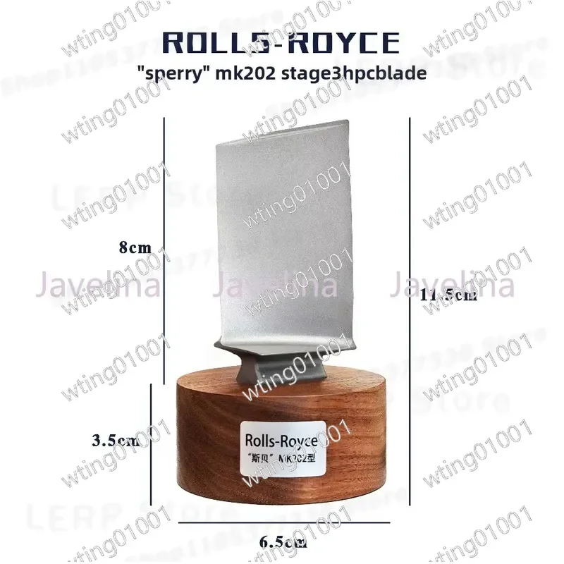 for MK202 Retired Jet Engine Compressor Blade Art Sculpture High Pressure Turbine Fan Decor Industrial Aviation Gift Display