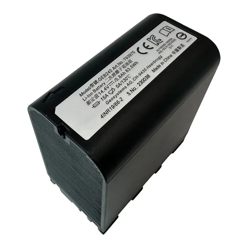 

GEB242 Battery for SWISS TYPETS30 TM30 TS50 TS60 Total Station Surveying Construction Instruments 5800mAh 793975