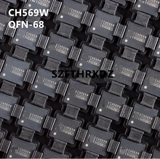 5pcs-10pcs 100% New Imported Original  CH569W QFN-68 32-bit RISC Microcontroller MCU Chip