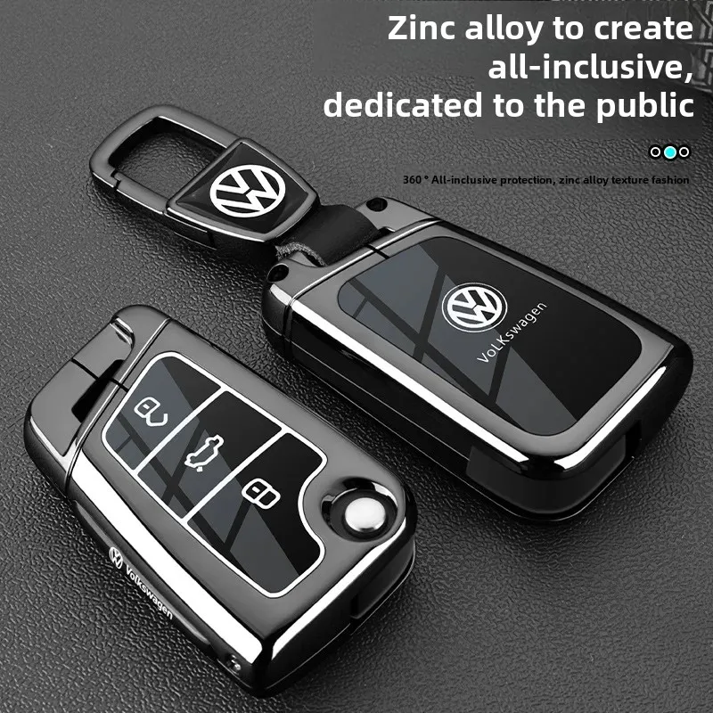 New 2024 Vw Golf 7 8 L Pro Car Key Case Metal Shell Fits 17-24 Model Years Vehicle Key Cover Protective Accessory