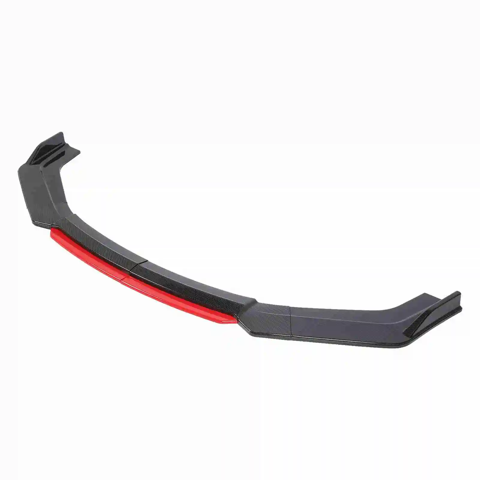 

6 шт., комплект спойлеров для переднего бампера премиум-класса с узором из углеродного волокна-уменьшение ветра, универсальный диффузор для бампера и подбородка