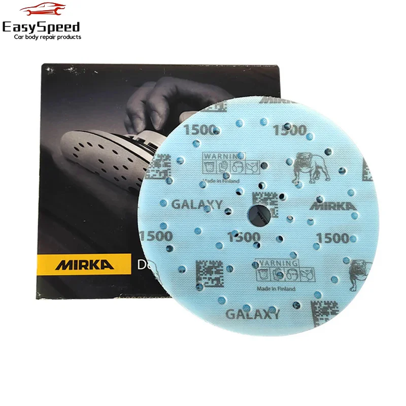 

Original MIRKA Finland GALAXY 150mm 6 "Sandpaper Round Flocking Porous Car Sanding Putty Abrasive 80-2000 Mesh Grit