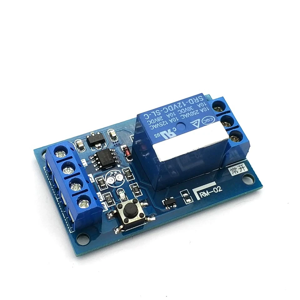 Modulo relè bistabile a chiave singola interruttore Refit per Automobile One Key Start Stop Self Lock controllo Microcomputer a Chip singolo 51