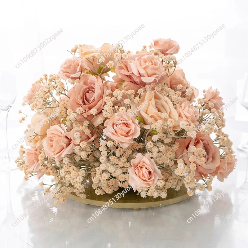 

Baby Breath Flower Ball Artificial Flower Ball Wedding Table Centerpiece Decor Gypsophila Floral Arrangement Dinner Decoration