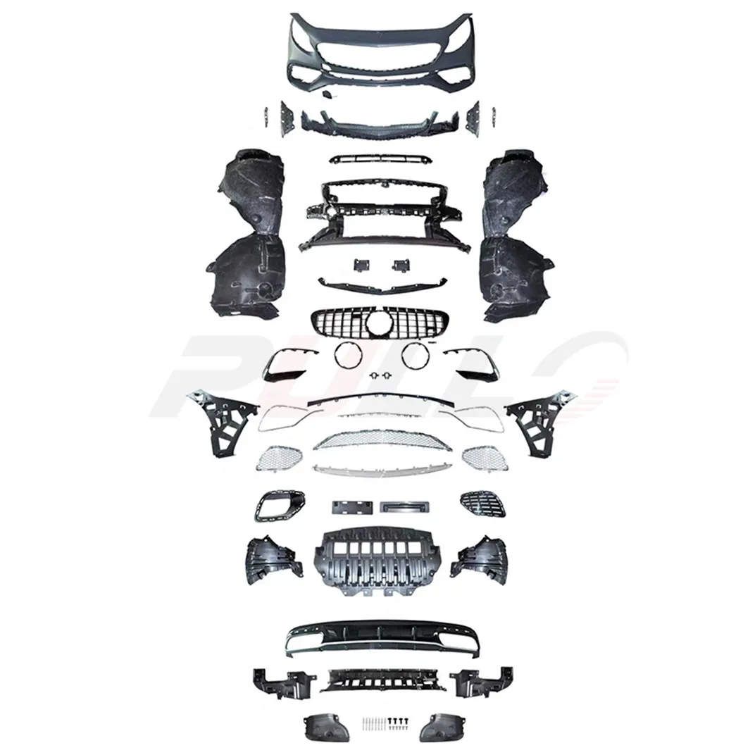 

STLFAuto Body System Modified Front Bumper Grille Rear Diffuser Exhaust Pipes for benzs S Coupe C217 Change to S63 S65AMGs Style