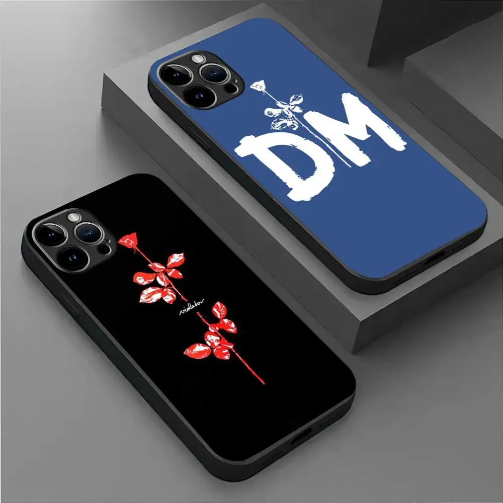 Rock Band Depeches Modes  Phone Case For iPhone 15 14 13 12 11 X XR XS XSMAX 8 7 Plus Mini Pro Max Soft Black Phone Cover