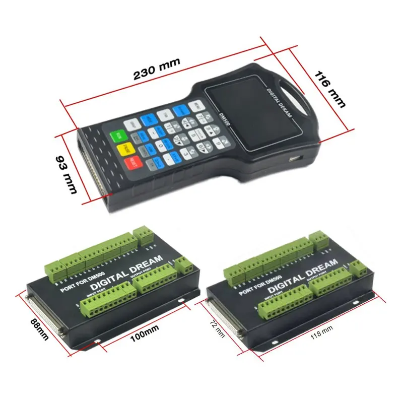 Manufacturer Pendant CNC Motion Controller DM500 3 Axis 4 Axis G-Code CNC Router Controller For Cnc Machine Woodworking