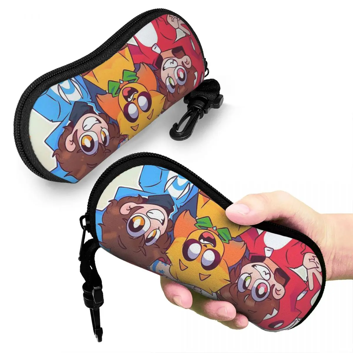 

Compas Family Shell Glasses Case Protector Sunglasses Box Women Men Soft Eyeglass Bag Pouch