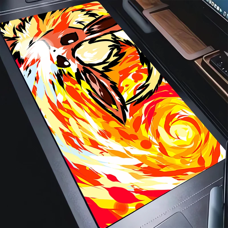 Alas Mouse Gaming Alas Mouse Desktop Anti Selip Alas Pelindung Komputer P-pokemons Alas Keyboard Anime E-eevee Mausepad Alas Anti Selip