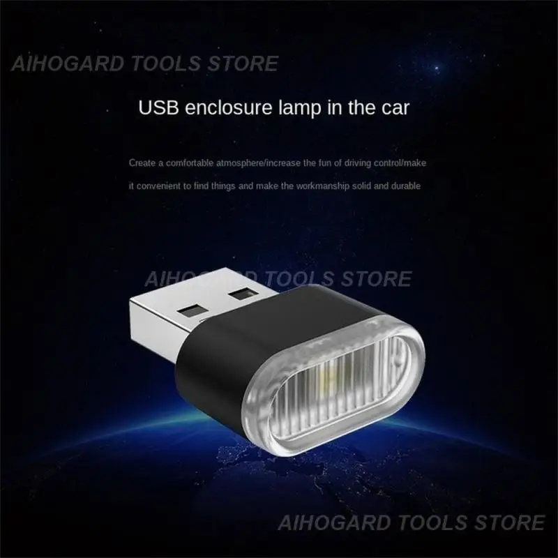 1/2PCS AvvRxx Mini LED Car Light Auto Interior Atmosphere USB Light Decor Plug And Play Lamp Emergency Lighting PC Auto Products