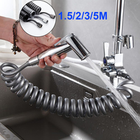 New 1.5/2/3/5M Spring Flexible Retractable Hose Shower Head Toilet Bidet Water Pipe Plumbing Bath Spiral Flexible Shower Hose