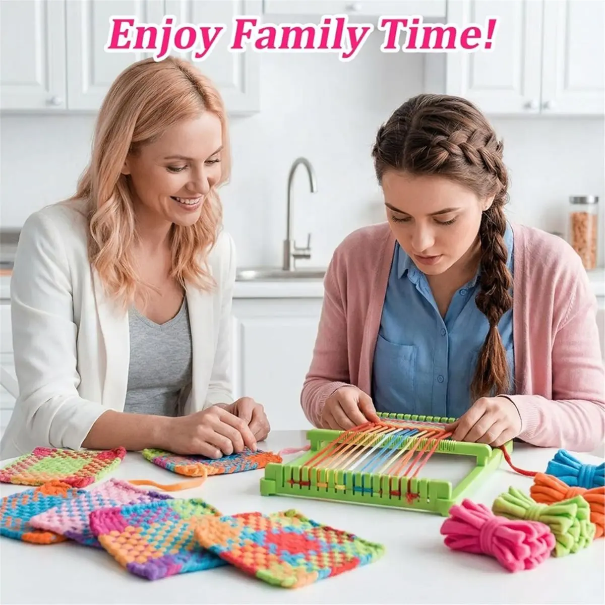 Multi-use Gear 1000 Pcs Refill Loops for Weaving , 10 Colors Elastic for DIY Crafts