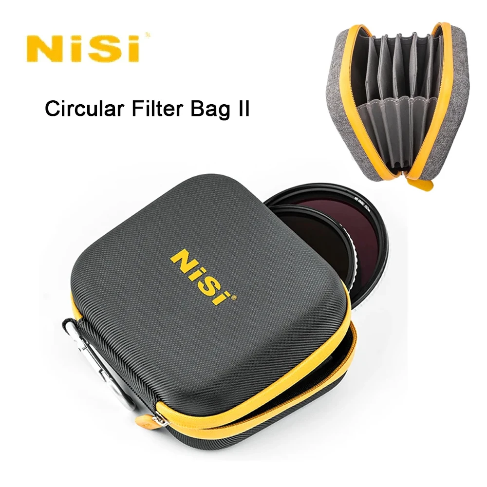 

NiSi Circular CADDY Filter Bag Camera Lens Filter Anti drop Shock-Absorbing Wear-Resistant Dustproof Hold 8 Pieces ≥ 95mm Filter